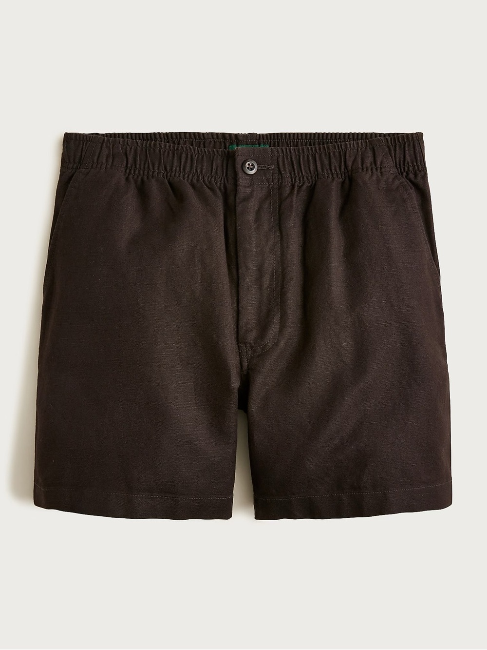 J. CREW 5.5" Pier short in cotton-linen blend Dark Brown Cedar Size L NWT
CH204
